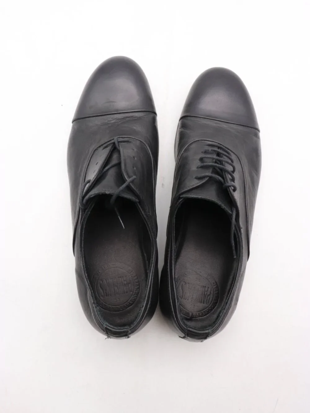 Pawelk’s Derby Oxford Men's Size EU 43 Black Leather Lace Up Dress Shoes